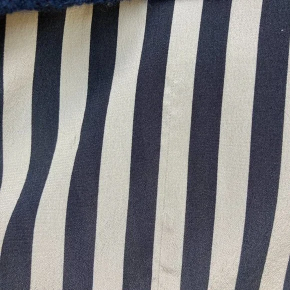 J. CREW Silk Layered Blue Wool Zip Back Sweater Size XL - Picture 8 of 9